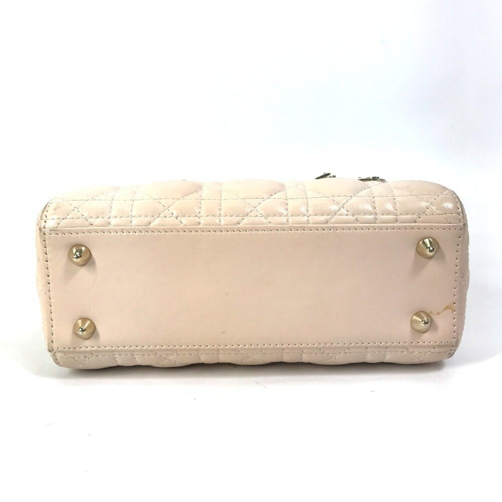 CHRISTIAN DIOR Cream Leather Shoulder Bag - Picture 5 of 16